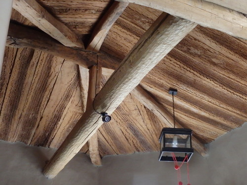 The Roof material is dried Pasacana Cactus wood.